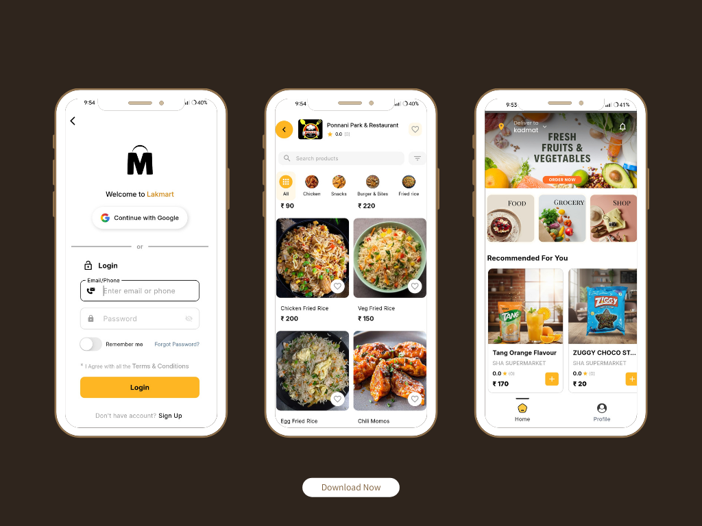 Lakmart User App Preview